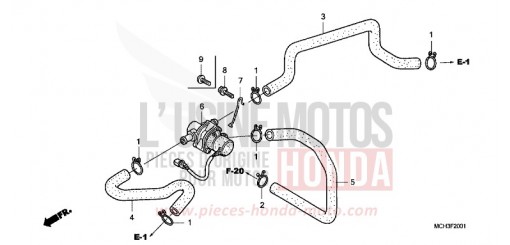 AIR INJECTION CONTROLVALVE VTX1800C2 de 2002